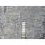 Tapis oriental 11 pi 10 po x 14 pi 9 po gris argenté, noué à la main, persan, en laine et en soie, tissé dense, abstrait à motif mosaïque, très grand, très grand