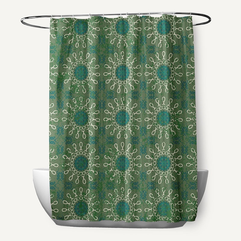 Rideau de douche Harrel, Vert
