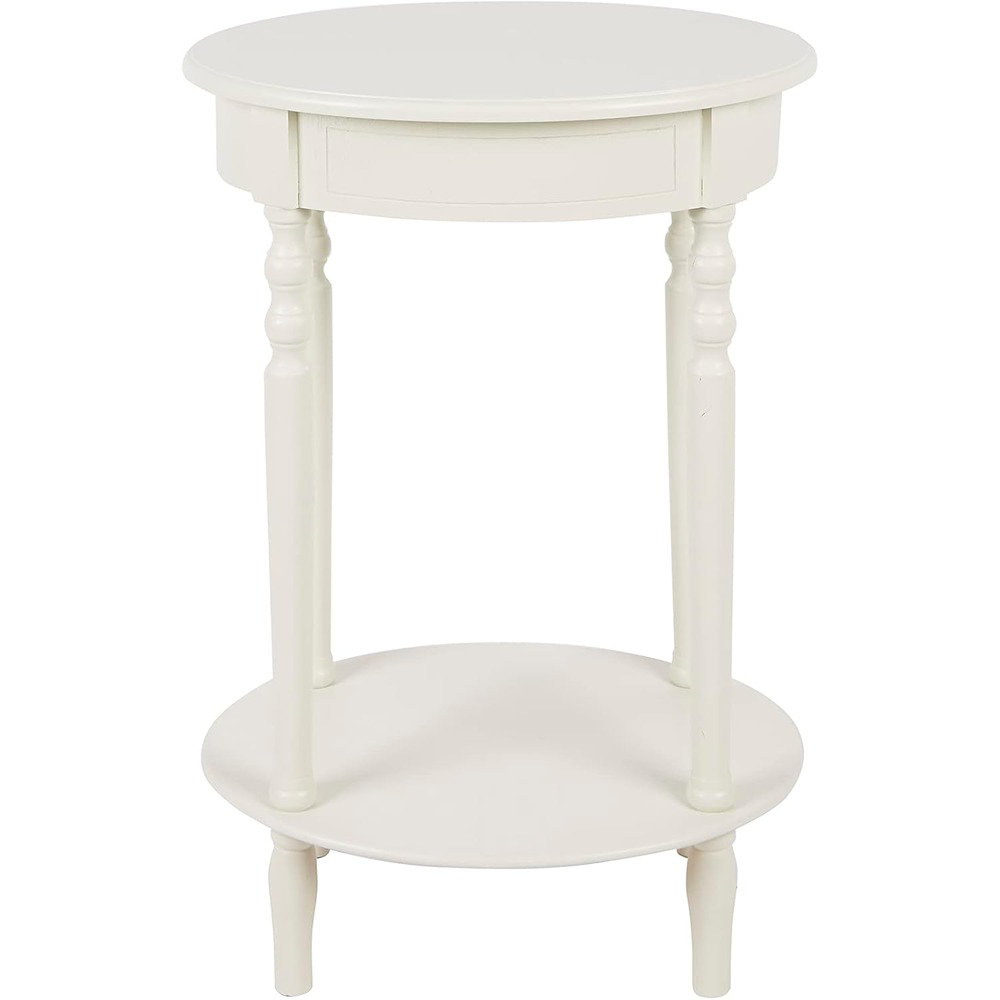 Red Barrel Studio Simplify Oval Wood Accent Table With Shelf Photo Inspiration