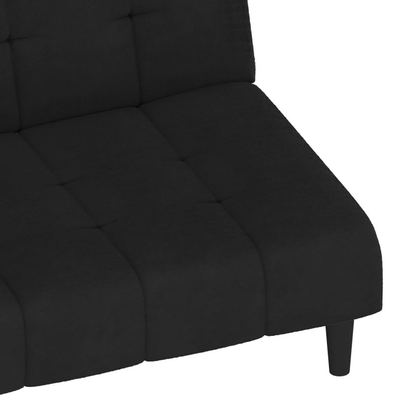 Sharees 78.7'' Velvet Sofa, Black Velvet