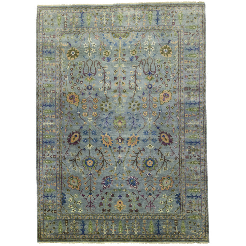 Tapis oriental Oushak Chobi, Rectangle 7 pi 9 po x 10 pi 10 po 