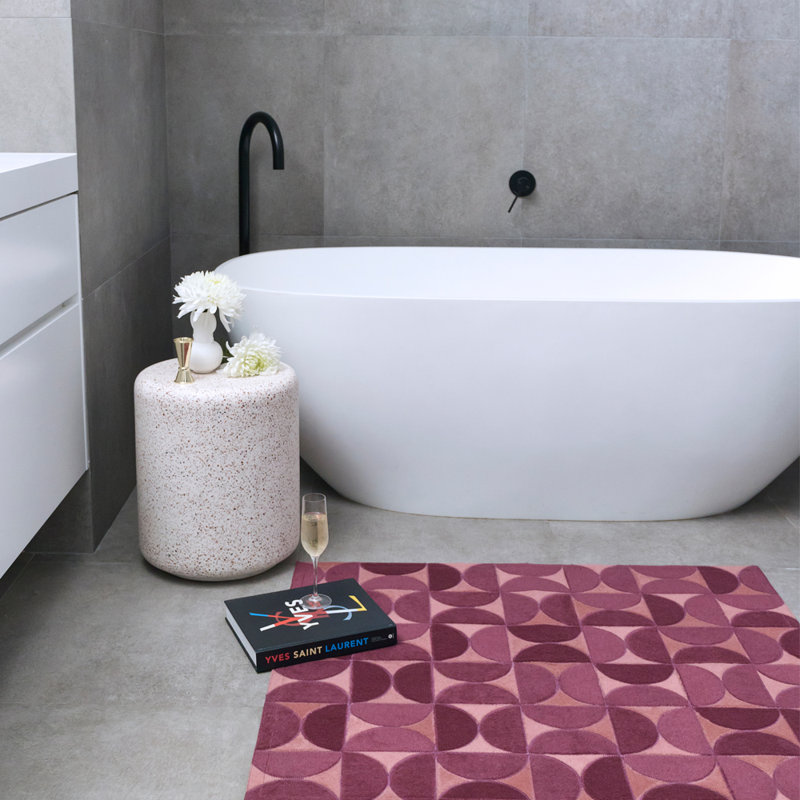 Horizons Geometric Area Rug in Pink, Rectangle 5'3" x 7'6"