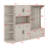 Multifunctional Left-Right Combination Hall Cabinet (Can Be Used Separately) With Storage And 4 Hooks, Storage Cabinet/ Hall Tree 2 In 1 For Living Room, Kitchen And Hallway-1615061896