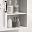 Armoire murale de salle de bain, armoire à pharmacie avec porte de grange coulissante et tablette réglable, armoire de toilette