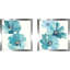 « bleu cosmos iii », ensemble de 2 reproductions d’art encadrées-25345754-25345756