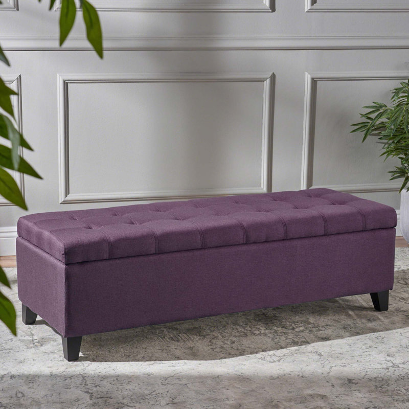 Modern STORAGE OTTOMAN, Purple 1