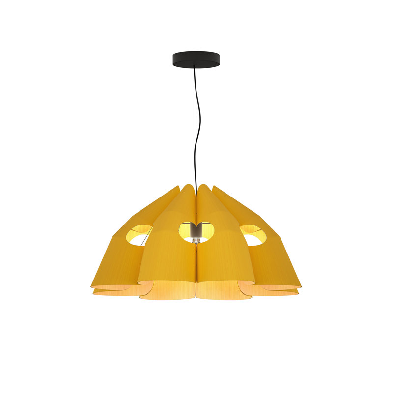  Luminaire suspendu 1 lumière Empire, Jaune
