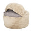 Fauteuil à billes convertible en mousse à mémoire de forme, canapé 2 en 1, beige