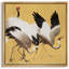 "Grues majestueuses rétro, oiseaux asiatiques traditionnels, illustrations de nature rustique, campagne française"-101463097-101463096