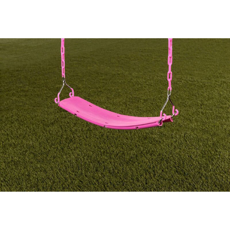 Siège de balançoire vert avec chaînes Beginner, Rose