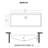 Ruvati 34 x 14 inch Stainless Steel Rectangular Bathroom Sink Undermount-93986370