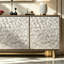 Table buffet en acier inoxydable Shell