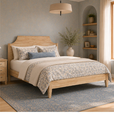 Thalia Solid Wood Queen Size Bed Frame
