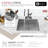 Stylish Citrine Undermount 23" Single Bowl Stainless Steel Kitchen Sink S-307XG-131082549-131082552