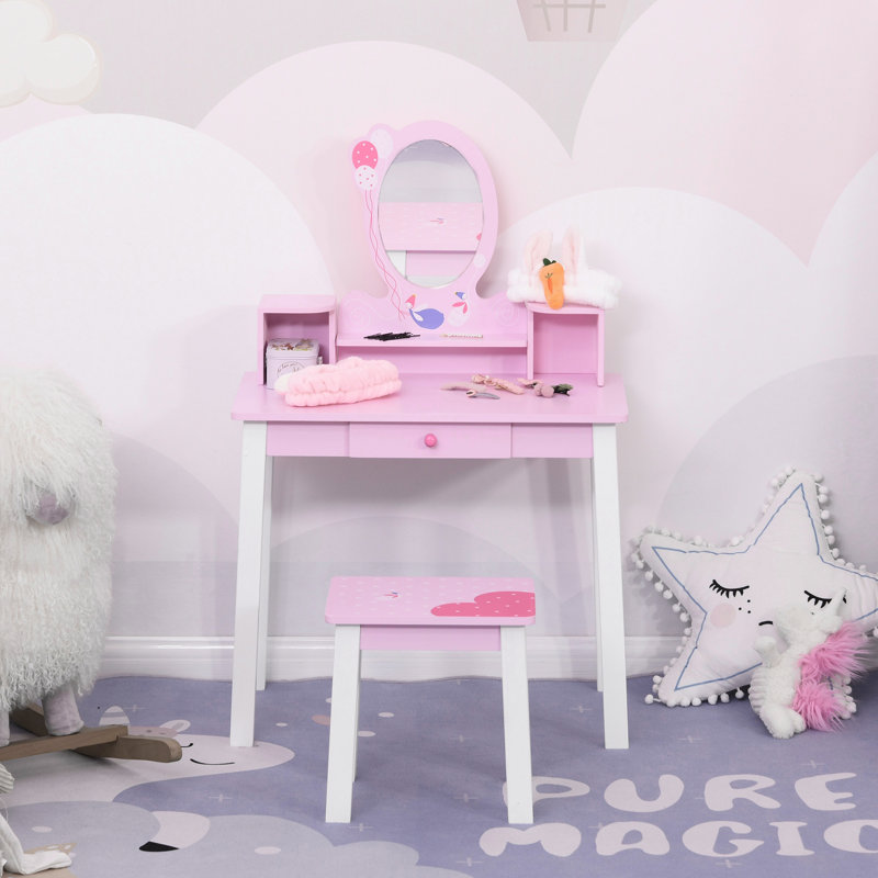 Kids Vanity Set with Mirror