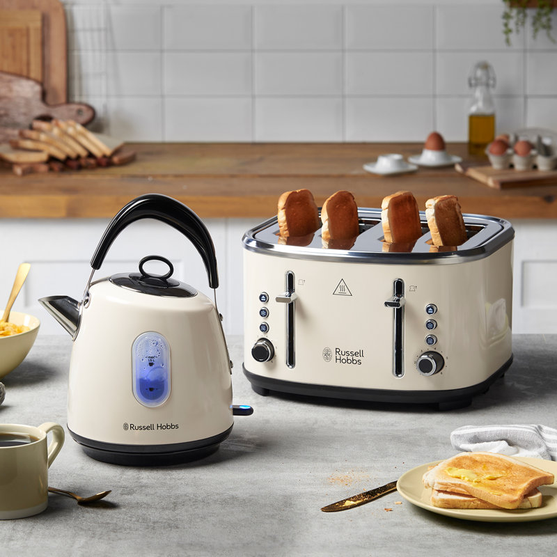 Russell Hobbs Stylevia Toaster Mocha, Cream