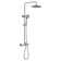 Système de douche thermostatique rond à 2 fonctions avec valve brute