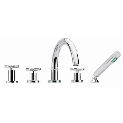 Maxima 3 Handle Deck Roman Tub Faucet with Diverter