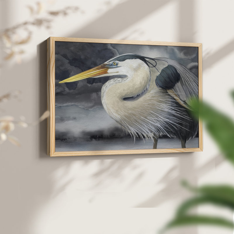 Stormy Blue II -Framed Print - Restickable, Naturel, H 16 po x l 20 po