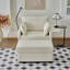 Chaise d'appoint 55 po surdimensionnée pour l'intérieur avec repose-pieds et rangement, canapé simple en velours côtelé confortable, chaise longue rembourrée avec coussins