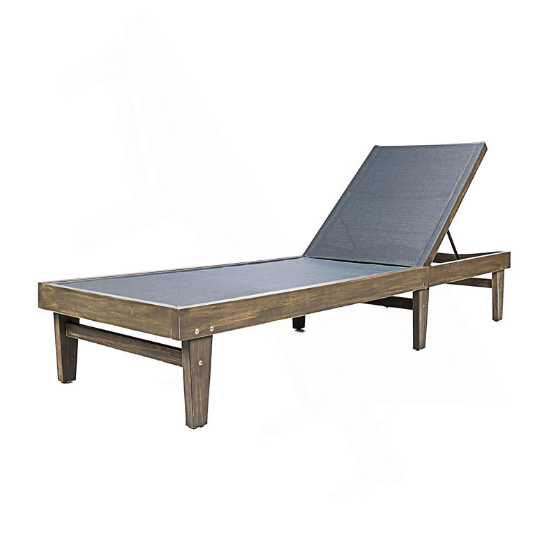 Chaise Lounge, Brown, Dark Gray