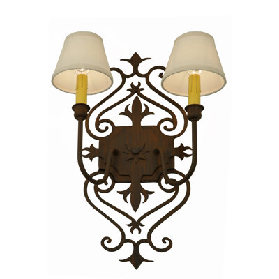 Greenbriar Oak 2 - Light Candle Wall Light