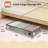4-Pack Under Bed Storage Containers With Clear View Windows | Foldable & Stackable Closet Organizer Bins | 60L Large Capacity For Blankets, Clothes, Shoes & Seasonal Items