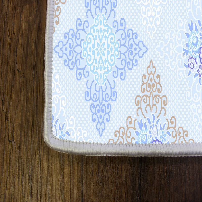 Tapis en feutre de PVC 100% polyester, antibactérien et antidérapant de qualité supérieure à imprimé 3D de qualité supérieure | Hauteur des poils de 8 mm, lavable à la machine, durable et élégante pour le salon, la chambre à coucher et la décoration intérieure