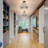 1-light Glass Semi Flush Mount