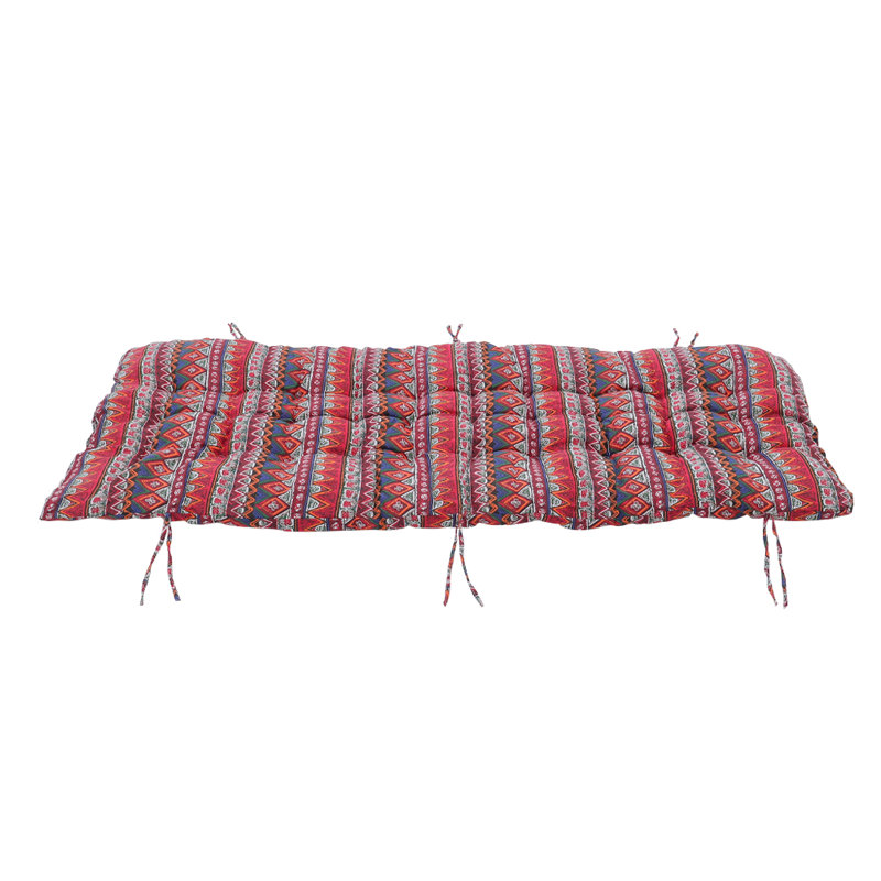 Lounge Cushion, 40cm W x 110cm D, Red Ikat