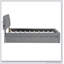 Lit plateforme tapissier simple avec lit gigogne Teddy, L 76 po x l 41,3 po x H 40,2 po-943025379