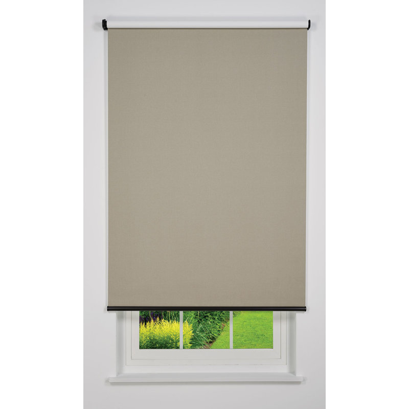 Store à enroulement occultant Linen Avenue (sans cordon 1/4 po), Taupe, L 66 po x l 46,5 po