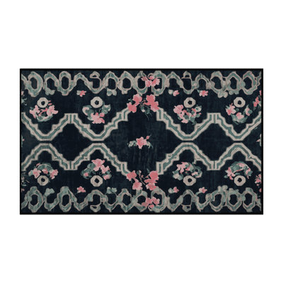 Tapis gris lavable à la machine