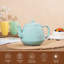 Théière à feuilles, théière en porcelaine avec infuseur et couvercle-92294434