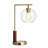 Bollay GLASS TABLE LAMP WITH GLOBE SHADE