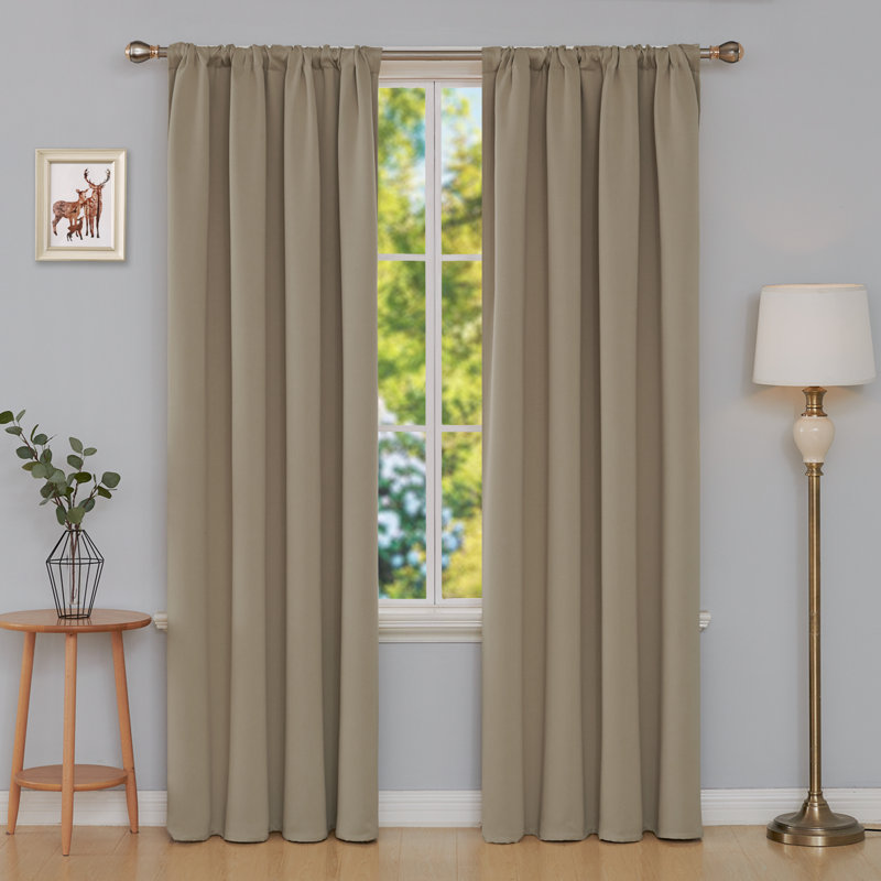 Maksymilan Room Darkening Curtain Pair, Lavender Pink, 38" W x 84" L