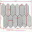 Calacatta 12" x 9" Marble Mosaic Tile-79891836