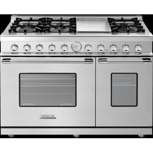 Deco 48" Freestanding Range - Stainless Steel With Chrome
