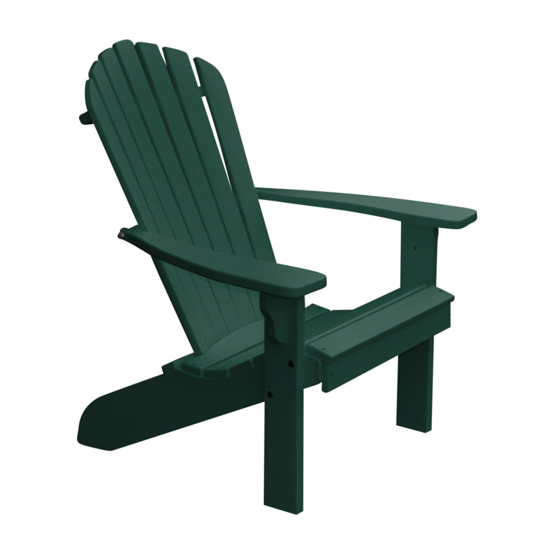 Chaise Adirondack en plastique Addilyn, Vert pelouse