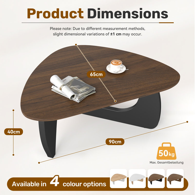 End Table, 40" H x 90" W x 65" D, Brown Wood/Black