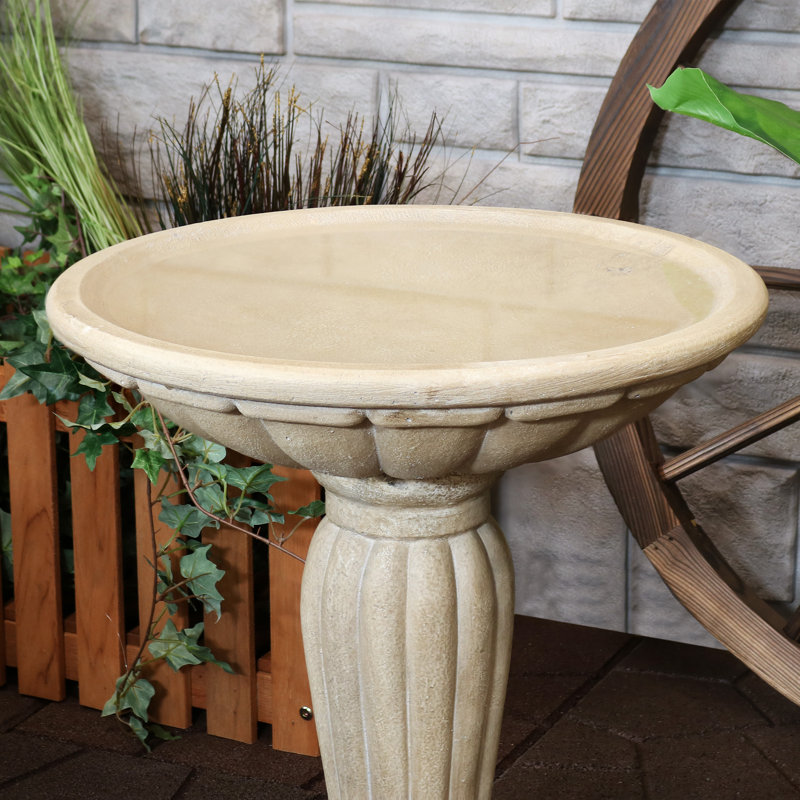 Espino Bird Bath, Beige