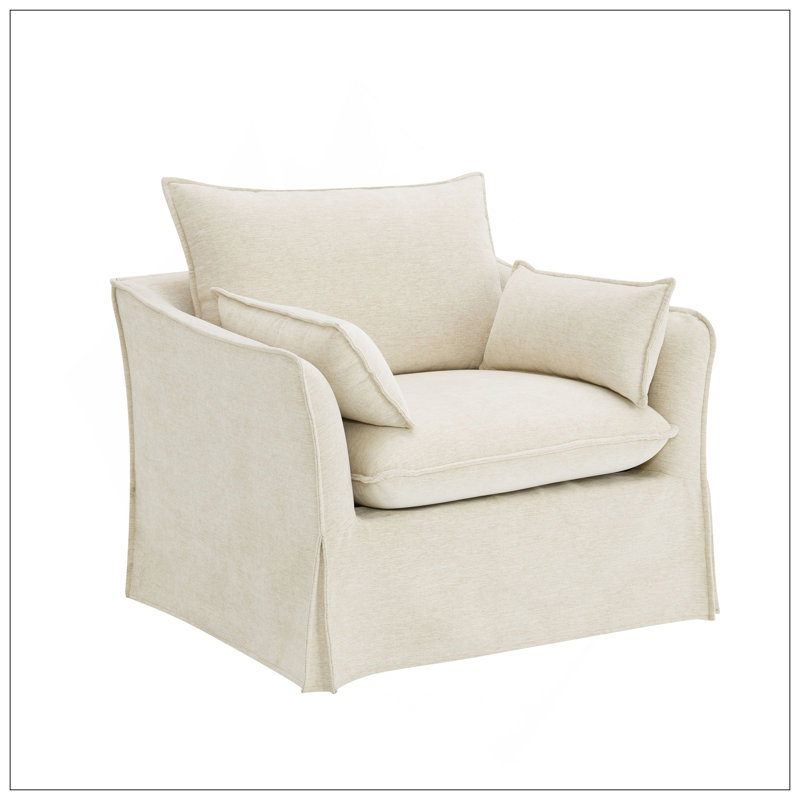 Fauteuil en lin confortable avec de multiples fonctionnalités pour différents environnements