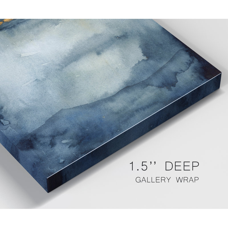 «Gold and Gray Exploration IX», reproduction d'art sur toile, H 36 po x l 24 po x P 1 po