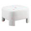 Luxury White , 28.74" Size, No Assembly, Cloud - Like Texture, Modern Rounded Design, Multi Purpose Footrest, Medium Soft Plushness, American Style, Duty L28.74" W18.5" H, Softness, Square Shape,