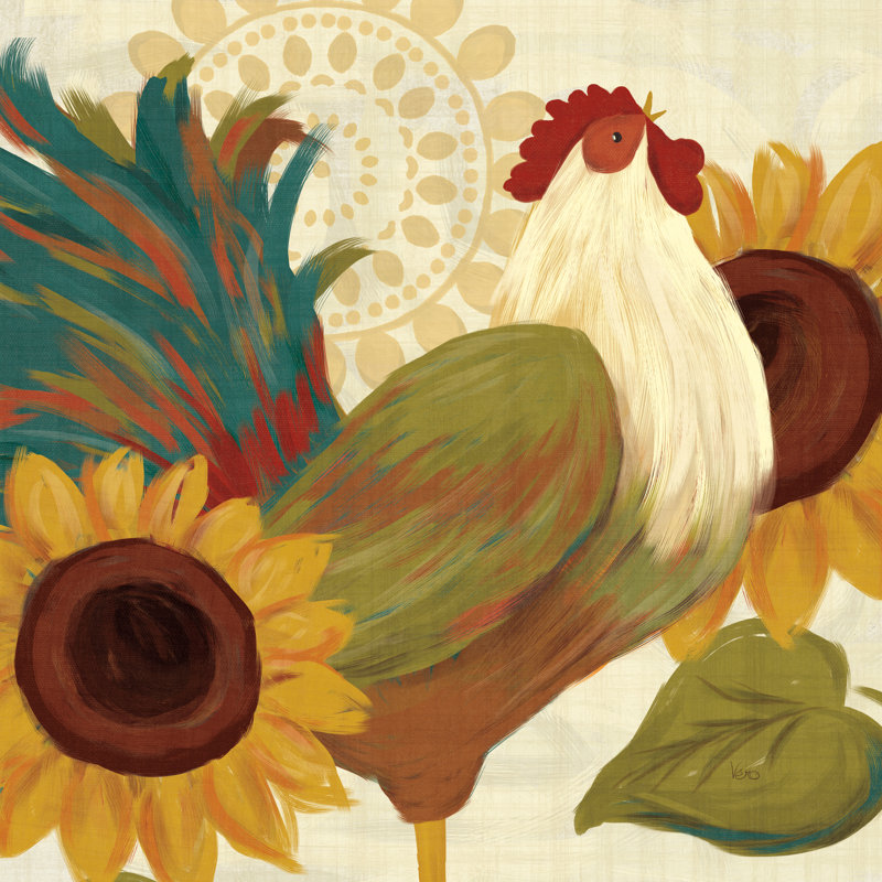 Spice Roosters I, H 36 po x l 36 po x P 1,25 po