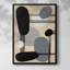«Interconnected Shapes I», art mural mat et encadré sous verre acrylique, grand salon-88102223-98028824-98028831
