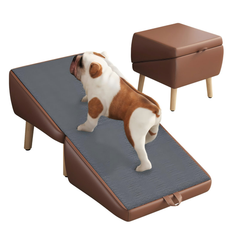 Rampe pliable pour chien, Brun