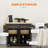 Kitchen Island On Wheels, Rolling Cart With Wood Top, Spice Rack, Towel Rack And Drawers For Dining Room-2038292122
