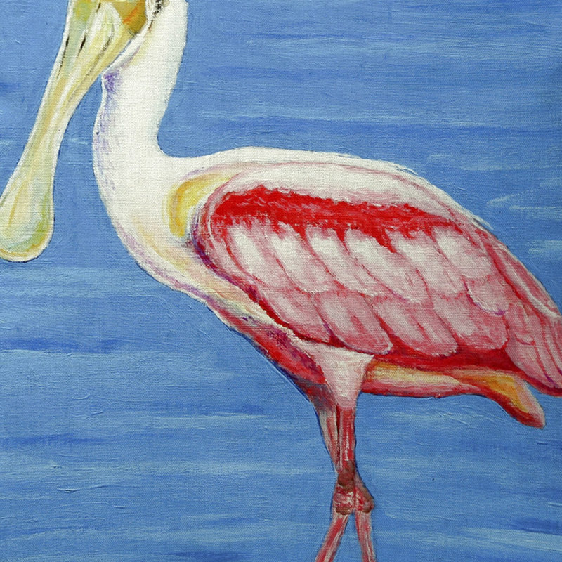 Housse et insert de coussin extérieur carré Dick's Spoonbill, Petit