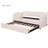 Twin Size Velvet Upholstered Design Daybed Frame With Pop Up Trundle-504792327